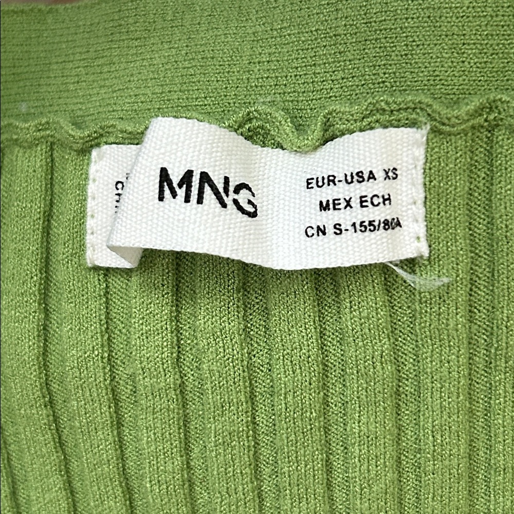 Green Mango Ribbed Cardigan - Picture 4 of 4